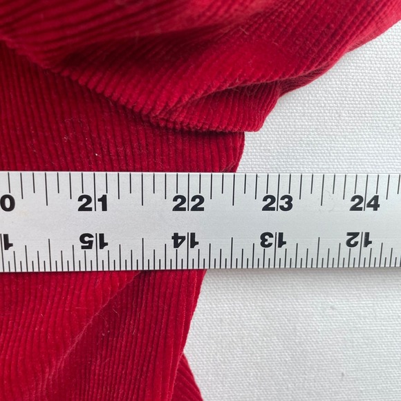 Talbots Womens Red‎ Corduroy Blazer Jacket Button Front Lined Size 16W - Picture 4 of 7